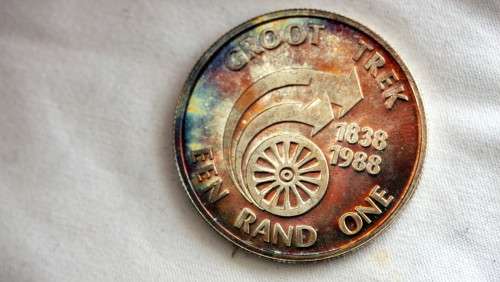 Set of 1988 R1 silver coins 3 in presentation box