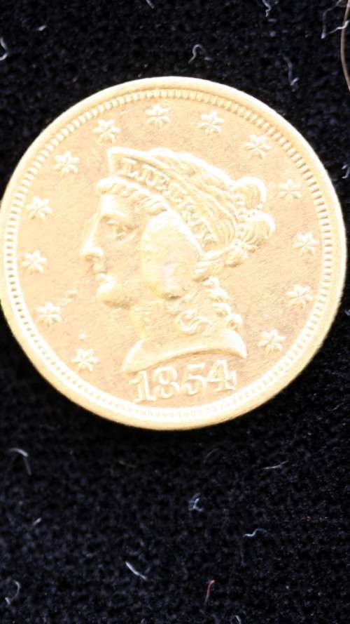 1854 USA 21/2 Gold eagle pre Civil War