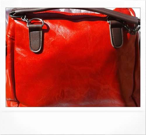 LEATHER MASSENGER handbag