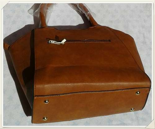 3 piece prtable handbag colour brown