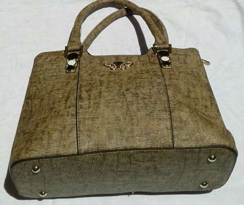 SPECAIL NICE HAND LEATHER HANDBAG  COLOUR BROWN AND BLACK