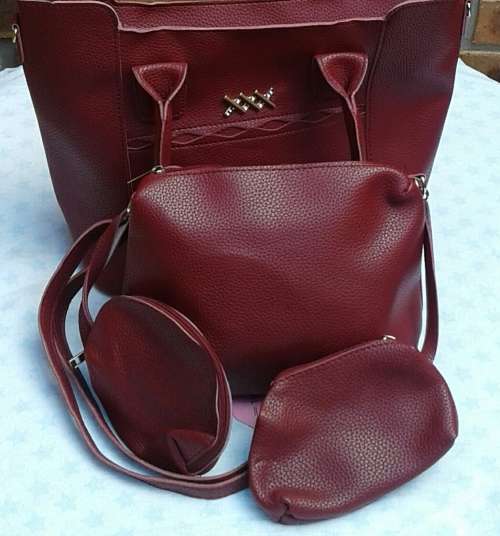 MOCKOM WOMEN HANDBAG SHOULDER BAG 4 PIEACE ,.