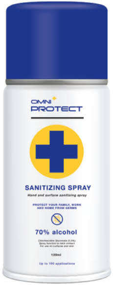 Omnisol Aerosol sanitatier (2×120ml  70%Alcohol )