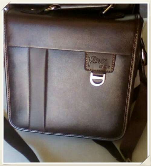 Pu business casual shoulder crossbody bag for men