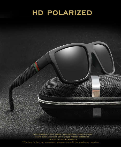 Polaroid Sunglasses Unisex Square Vintage Sun Glasses , For Women Men