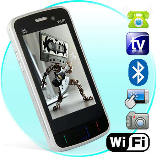 Odyssey - WiFi Quadband Dual-SIM Cellphone w/ 3 Inch Touchscreen  WITH TV