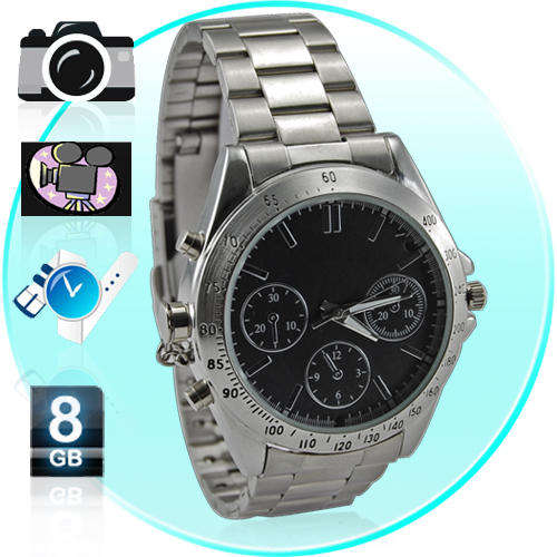 Spy Camera Watch - All-Metal Watch With 8GB Memory