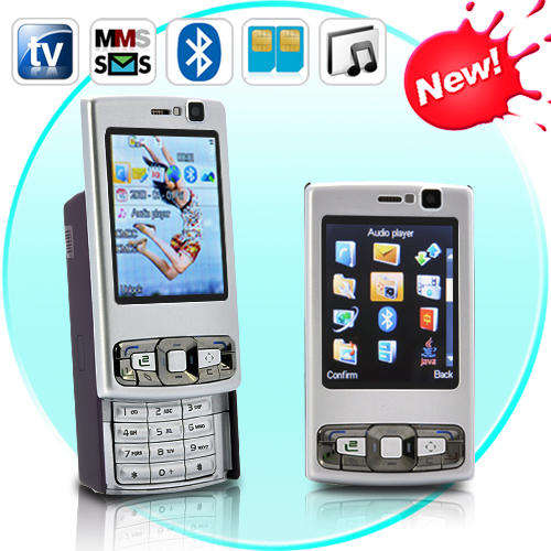 Focus Mini Slider Cellphone  AND TV Quadband, Dual SIM, Unlocked