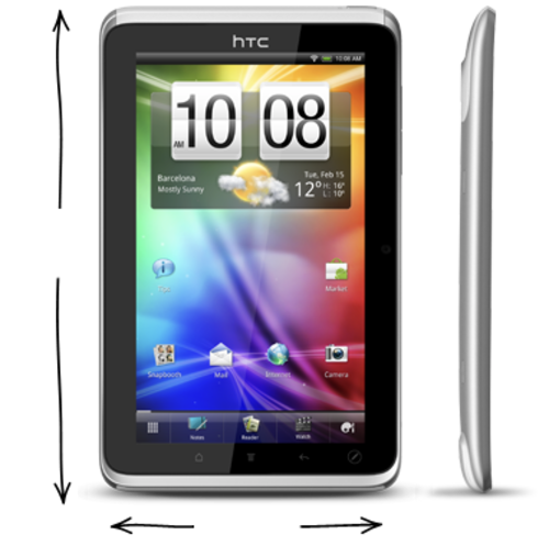 HTC Flyer P510e  Android Tablet 32GB (Silver)