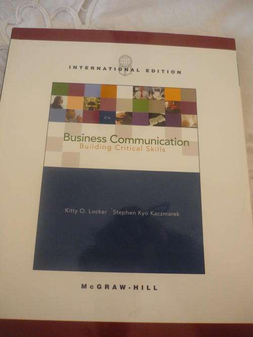 Business Communication - Building Critical skills