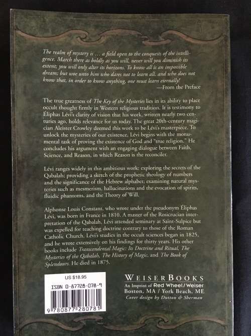 The Key Of The Mysteries - Eliphas Levi