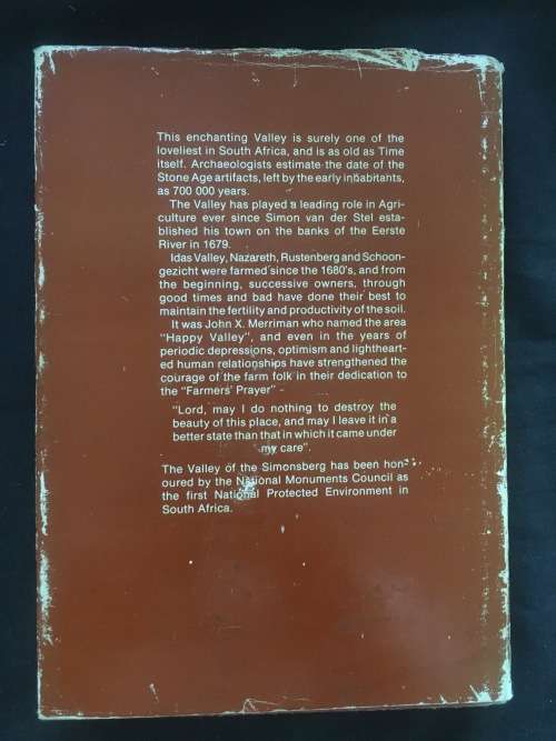 Valley of the Simonsberg - Douglas Houston (Signed Copy) Hardcover