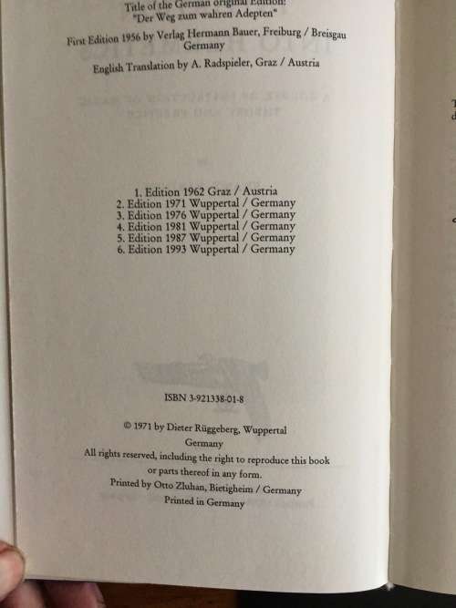 Initiation Into Hermetics - A Practice Of Magic by Franz Bardon