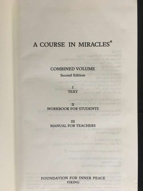 A Course In Miracles by Foundation For The Inner Peace