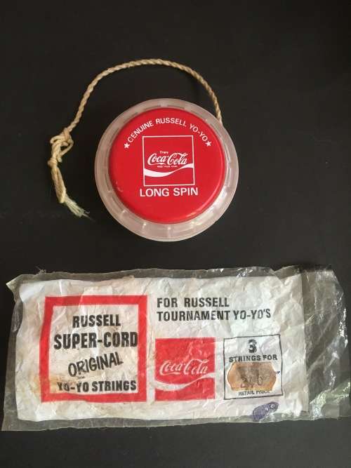 Genuine Russell YO-YO  Coca Cola With pkt of 3 Spare Strings