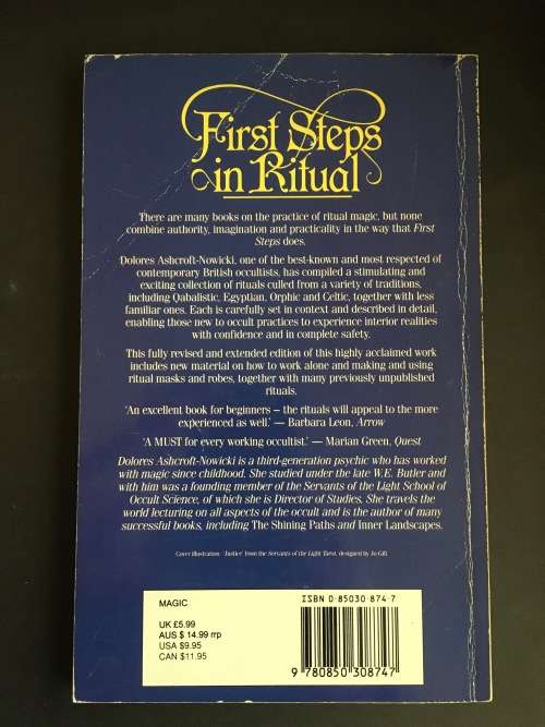 First Steps In Ritual by Dolores Ashcroft-Nowicki - soft copy