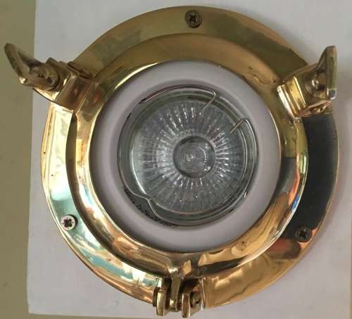 BRASS PORTHOLES - (small )Ideal for downlighting Downlights