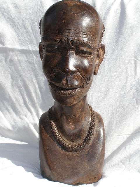 Fantastic Vintage Old Gentleman Wood Sculpture
