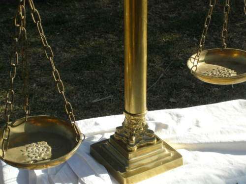 Gorgeous Vintage Brass Scale