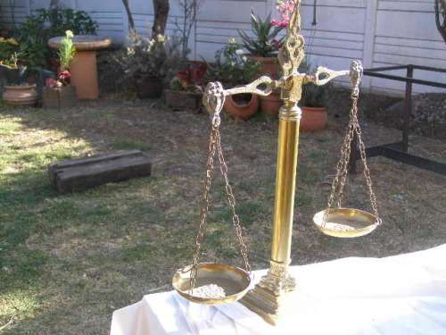 Gorgeous Vintage Brass Scale