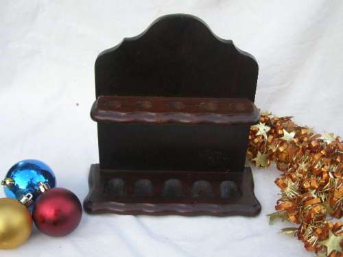 WOW! BEAUTIFUL VINTAGE BOER PIPE STAND FOR (5) PIPES