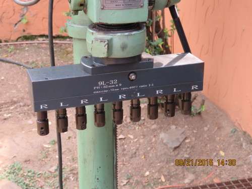 WOW!  INDUSTRIAL PEDESTAL DRILL PRESS MULTI BIT (9) BITS