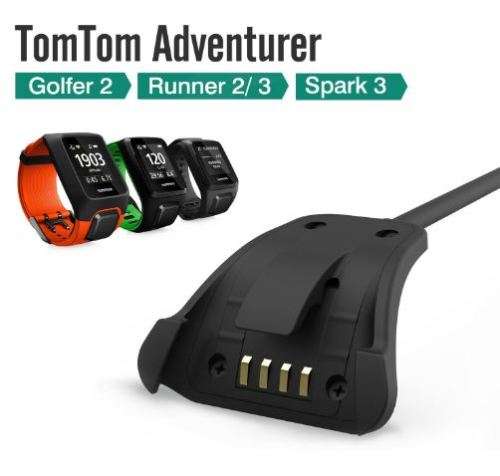 TomTom Adventurer Charger Dock, USB Data Sync Charge Cradle Dock Charger with 1M Charging Cable