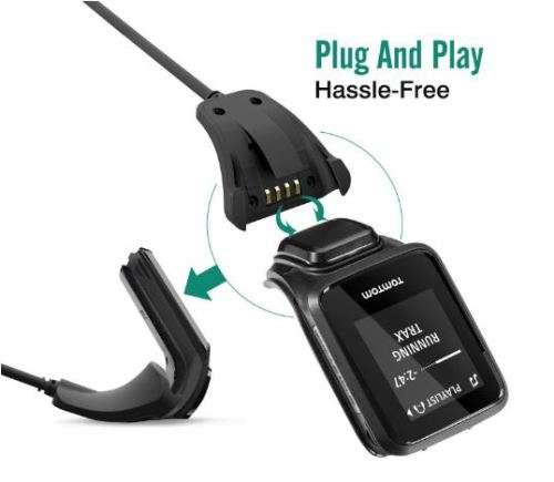 TomTom Adventurer Charger Dock, USB Data Sync Charge Cradle Dock Charger with 1M Charging Cable