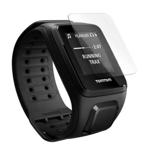 TomTom Spark Screen Protector (3-Pack), Tempered Glass Screen Guard