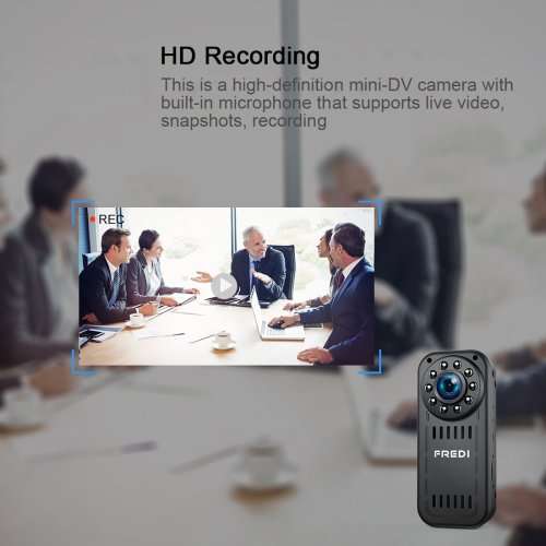 FREDI Hidden Mini Camera Spy Mini Camera 1080p HD mini wireless camera ip camera for iPhone/Android