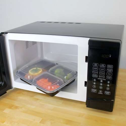 10pcs 3 compartment Meal Prep Containers with Lids, Food Containers, | BPA Free