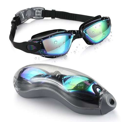 Aegend Swim Goggles, Swimming Goggles No Leaking Anti Fog UV Protection Triathlon Swim Goggles with