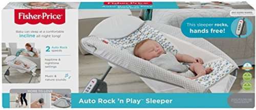Fisher-Price Auto Rock 'n Play Sleeper, Aqua Stone