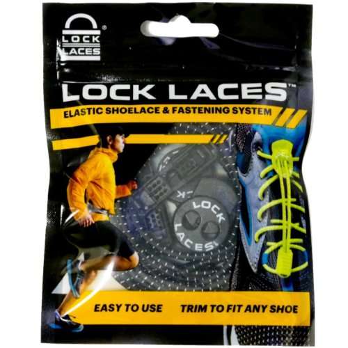 LOCK LACES (Elastic No Tie Shoelaces) - BLACK