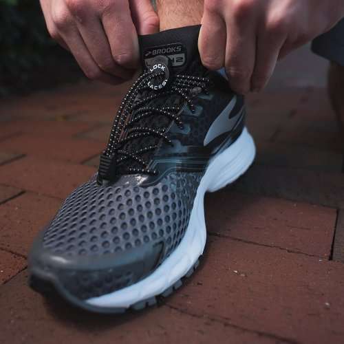 LOCK LACES (Elastic No Tie Shoelaces) - BLACK