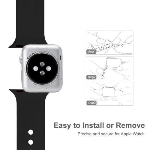 Sport Band for Apple Watch 38mm (S/M), Silicone Strap Replacement Bands Apple Watch - OCEAN BLUE