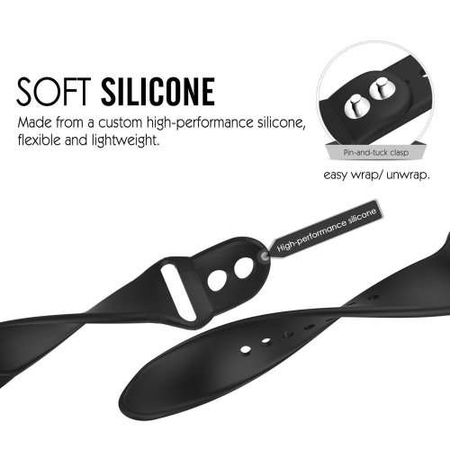 Sport Band for Apple Watch 38mm (S/M), Silicone Strap Replacement Bands Apple Watch - OCEAN BLUE