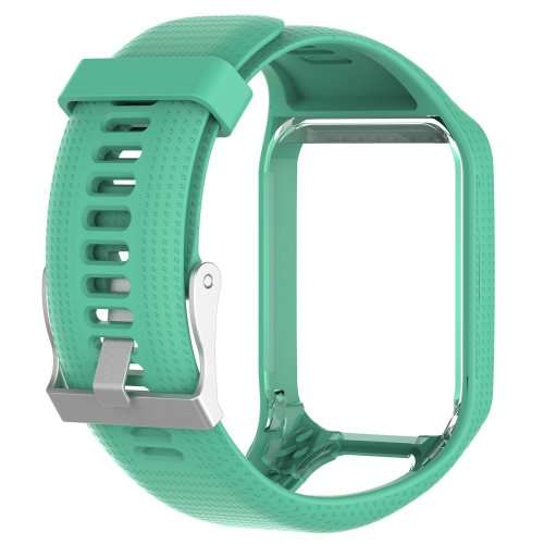 Watch Strap TomTom Runner 2 3/Spark/Spark 3/Golfer 2/Adventurer + Screen Protectors (CYAN)
