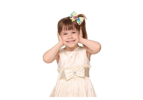 15 Pcs 15cm Grosgrain Ribbon Toddlers Baby Girls Hair Bows Rainbow Bow Hair Accessories Alligator