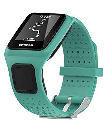 Replacement Wrist Strap Band For TomTom Runner 1 /TomTom Multi-Sport GPS Watch (CYAN)