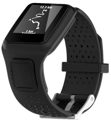 Replacement Wrist Strap Band For TomTom Runner 1 /TomTom Multi-Sport GPS Watch (BLACK)