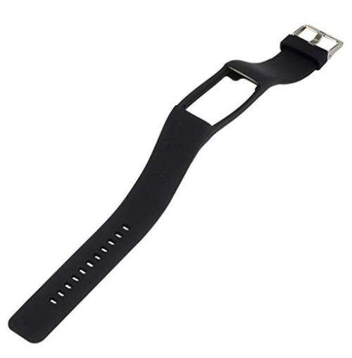 Polar A360/A370 Wristband with Screen Protector Adjustable Band Soft Silicone - BLACK