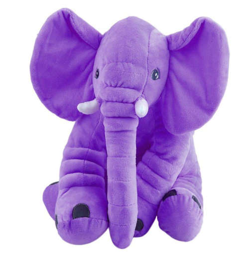 60cm Baby Sleeping Pillow Custom Stuffed Short Plush Fabric Elephant Plush Toy