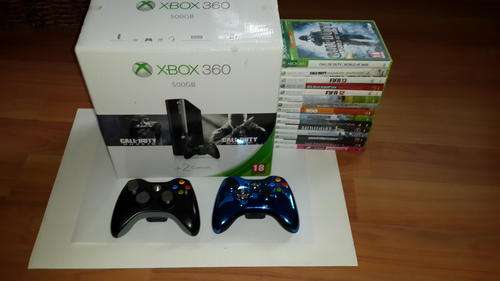 Xbox 360 Slim 500GB with 17 Games