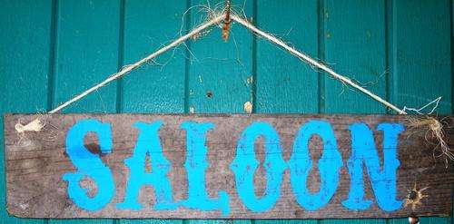 Saloon sign Acrilic on wood. For the mancave.