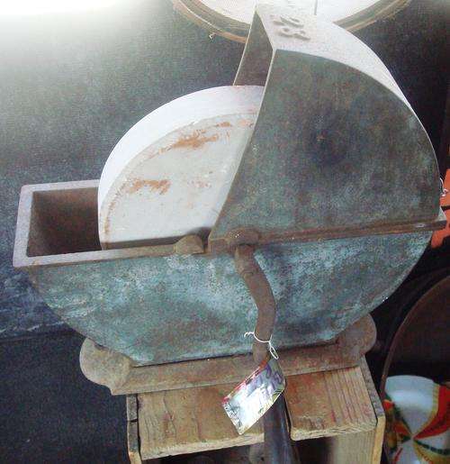 Vintage Hand grinding stone ( water bath) 28 inch.