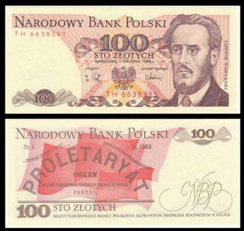 Poland 100 zloty 1988