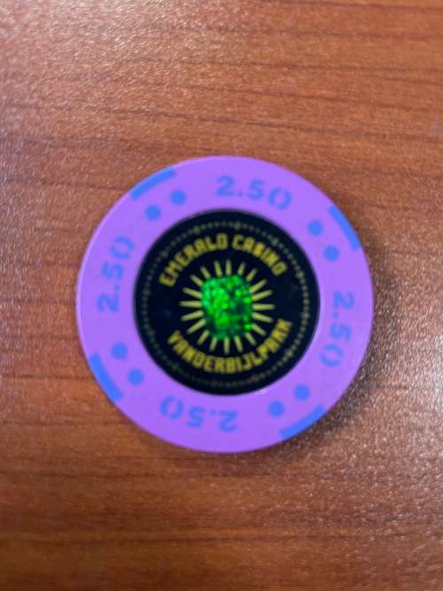Casino chips -R2.50 Emerald casino Vanderbijlpark