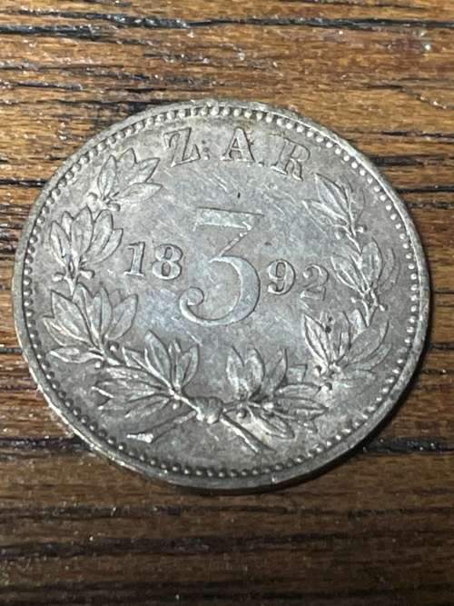 1892 Zar 3d - almost unc , possibly details