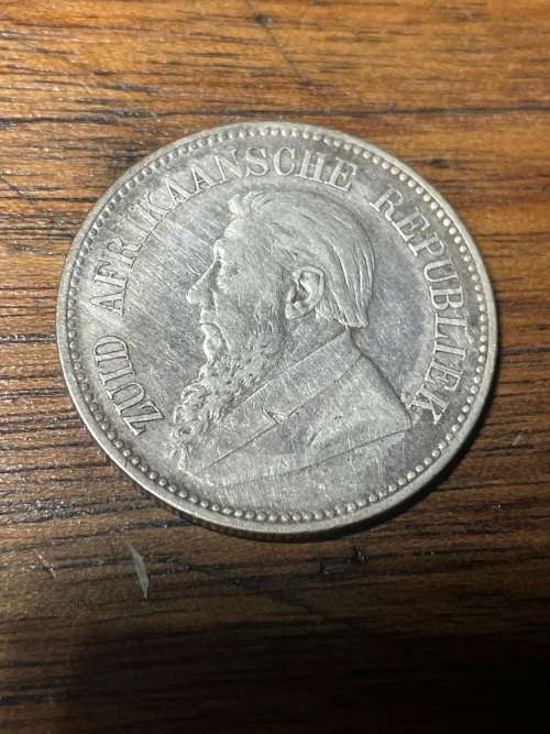 1895 xZAR 2.5 shilling VF details surface hairlines